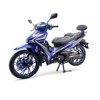 Nouvelle moto à essence 125cc de style Underbone pour l'Asie du Sud-Est avec des roues en alliage, des feux LED et un grand réservoir de carburant