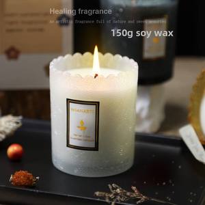 French-style Aromatherapy <b>Candle</b> <b>Gift</b> Set High-End Embossed Essential Oil Fragrance Smoke-Free Low-Temperature Soy Wax Incense - Product Image 2