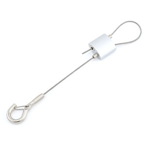 Kit de suspension à câble coulissant réglable en hauteur avec rail en aluminium pour œuvres d'art murales et cadres photo – Fixation sécurisée prête à l'emploi pour galerie - Product Image 2