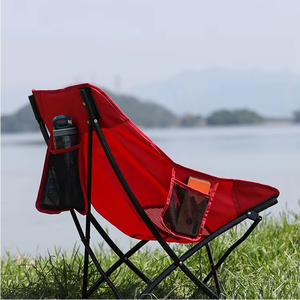 Chaise pliante légère en acier avec sac de transport respirant et écologique pour le camping en plein air et la plage – Rangement portable - Product Image 5