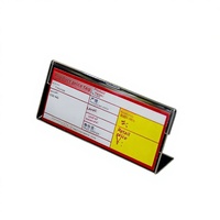 Support de Présentation en Acrylique Transparent en Forme de L pour Panneau de Table, Étiquette de Prix pour Cave à Vin, Présentoir de Cartes de Boissons, Chine