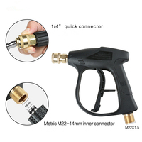 M22 filetage métrique lave-auto pistolet à eau outils de nettoyage 1/4 connecteur rapide baguette de nettoyage lave-auto métal Jet Lance