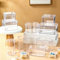 Boîte à dessert transparente pour mousse de soja, gobelet en éponge pour gâteaux, petites boîtes à gâteaux de mariage pour invités
