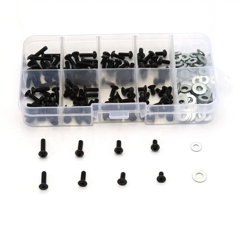 Hardware Kit Screws Box Set For 1/10 HSP Trx Tamiya HPI Kyosho D90 SRC10 Remote Control RC Model Car Parts Rc Accessories