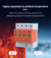 Parafoudre T2 2P/3P/4P 20KA-40kA 385V AC LeiHao CE avec logo personnalisé, dispositifs de protection contre les surtensions industriels pour la protection contre la foudre