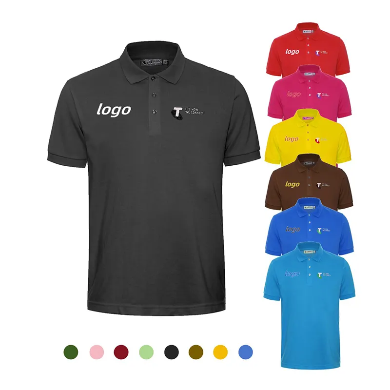 OEM Luxury High Quality Manufacturing Company Custom Logo Short Sleeve Golf Clothes Men'S Polo Shirts Golf Shirts
