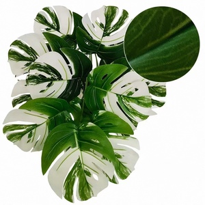 Grande Feuille de Tortue Monstera Tropicale Artificielle Élégante Feuilles de Faux Palmier Nouvel An Chinois Décorations de Mariage de Pâques Fabriquées - Product Image 3