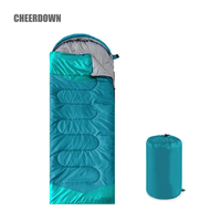 Sac de couchage pour adultes, 3 saisons, type enveloppe, à capuche, imperméable, pour le camping