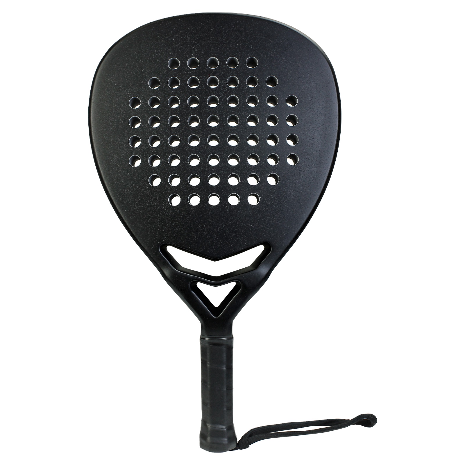 3K Carbon Fiber Padel Racket Black | Round Shape Power & Control | Padel Racket For Women And Men - View #3