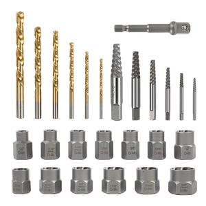 Kit de 26 pièces pour retirer les vis et boulons, comprenant un extracteur de vis cassées et un outil de démontage de vis à tête cylindrique - Product Image 5