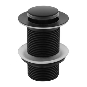 Approvisionnement d'usine Bouton <span class=keywords><strong>Poussoir</strong></span> Cliquez Clack Plug <span class=keywords><strong>Bain</strong></span> Noir Filigrane Pop up Évier Vidange Lavabo Tuyau <span class=keywords><strong>Bouchon</strong></span> De Vidange - Product Image 1