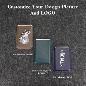 Portefeuille Téléphone Magnétique en Cuir Premium Original avec Logo Imprimé Personnalisé et Portefeuille Porte-Cartes Magnétique pour iPhone - Product Image 4
