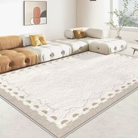 Tapis moderne à motif floral en polyester, fabriqué à la machine, lavable, antidérapant, pour la décoration de la maison, l'exercice, la prière, les voyages et l'utilisation en voiture