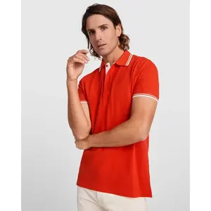 Polo Montreal con Profili a Contrasto per Merchandising Personalizzato - Product Image 1
