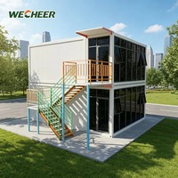 Maisons conteneurs en acier galvanisé de haute qualité, en kit, unité complète avec cuisine et salle de bain pour la vie familiale