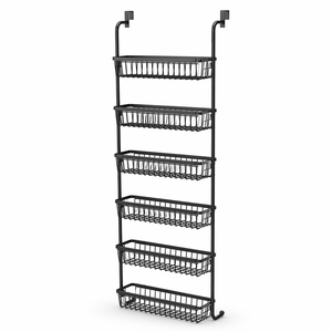 Estante de Especias de Pared Ajustable de 4 Niveles, Cesta Colgante, Organizador de Almacenamiento para Despensa, Estante para Condimentos para Cocina y Hogar - Product Image 6