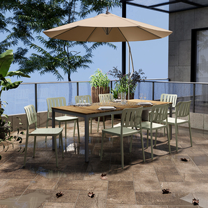 Chaises de salle à manger modernes empilables en plastique PP bon marché pour salon, mobilier de maison - Vente en gros OKAY - Product Image 2