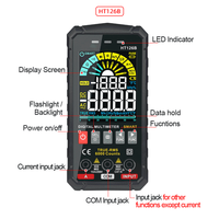 Ultra-mince 6000 comptes multimètre intelligent numérique haute précision affichage numérique automatique compteur universel