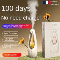 Diffuseur d'huiles essentielles sans eau rechargeable par USB, diffuseur d'arômes intelligent, nébuliseur ultrasonique, diffuseur portable pour la maison