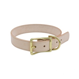 <span class=keywords><strong>Collar</strong></span> de Cuero Curtido de Vaca para Mascotas, Accesorios de Lujo para Perros y Gatos, con Cierres de Bronce, Totalmente Hecho a Mano - Product Image 1