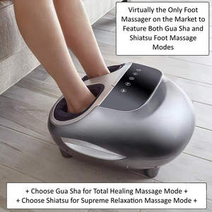 Masseur de pieds et de jambes Shiatsu pour la circulation sanguine, pression d'air, pétrissage profond, matériau ABS, contrôle de la minuterie, 220V/110V, massage d'un seul pied - Product Image 6