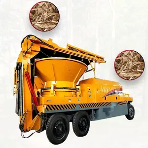 Farm Rotary Straw Bale Crusher Maschine Große Rotary Disc Crusher Shredder Cutter Grinder Baum wurzel brecher Maschine