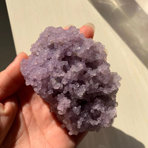 Cluster di agata di cristalli di guarigione di pietra minerale di agata viola di quarzo spirituale naturale - Product Image 4