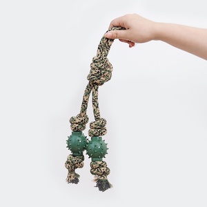 Jouet à mâcher en corde de coton camouflage pour <span class=keywords><strong>chien</strong></span>, résistant aux morsures, pour le nettoyage dentaire et le soulagement de l'ennui, pour grands chiens, Teddy, Golden - Product Image 4