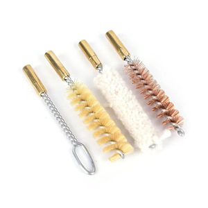 Juego de cepillos de limpieza para cañón de pistola de 9 mm, combinación de bronce fosforado, algodón y acero inoxidable, para herramientas de mantenimiento de tuberías de armas. - Product Image 3
