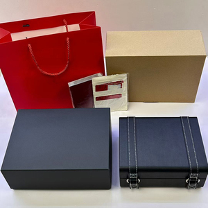 High-Quality <b>Black</b> Watch Presentation <b>Box</b> with Custom Logo, Elegant Luxury Heritage Designer Watch Display Case - Product Image 6