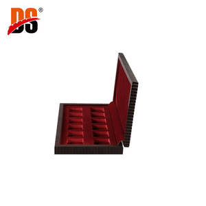 Boîtes de collection en bois MDF recyclé faites à la main DS, personnalisées, dorées, pour rangement et présentation de pièces de monnaie commerciales, boîte rectangulaire, cadeau artisanal - Product Image 3