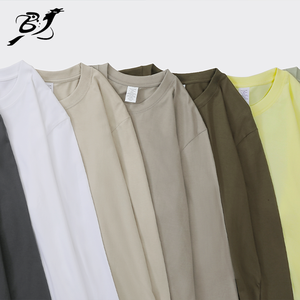 Camisa de punto de algodón 100% para hombre con logotipo personalizado LLS, diseño 230, pantalla de seda Digital de otoño, técnicas teñidas lisas, venta al por mayor barata - Product Image 5