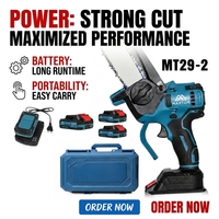 Mini tronçonneuse sans fil à moteur brushless, petite scie à chaîne portative pour bricolage, coupe de bois et de troncs, qualité industrielle