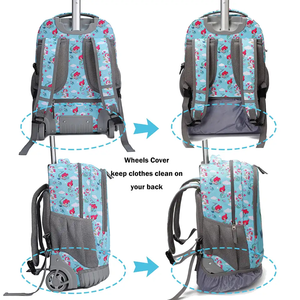 <span class=keywords><strong>Mochila</strong></span> Escolar Personalizada al por Mayor, Bolsa de Viaje con <span class=keywords><strong>Ruedas</strong></span>, Maleta con <span class=keywords><strong>Ruedas</strong></span>, Diseño de <span class=keywords><strong>Sirena</strong></span> de Dibujos Animados, para Niñas - Product Image 5