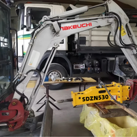 1-15 Tonnen Bagger Hydraulikhammer Geräuscharm Hochfrequenz-Gesteinshammer mit Automatischem Schmiersystem für Gesteinsabbau und Betonabriss