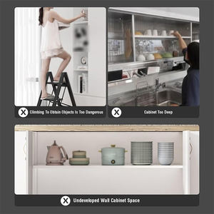 Armazenamento Soft Close Out Metal up Acessórios Multifuncionais Rack Sistema De Elevação De Cesta Ajustável Pull Down Kitchen <span class=keywords><strong>Cabinet</strong></span> - Product Image 6