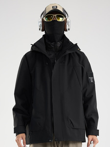 Chaqueta Impermeable para Hombre y Mujer, Forro Tres en Uno, Logotipo Personalizado, Chaqueta Deportiva Impermeable, Cortavientos, Transpirable, con Cierre - Product Image 5
