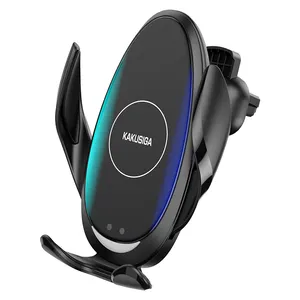 KAKUSIGA New Arrival Wireless Charger 15w Fast Wireless Charging Holder Car Mount Phone Holder