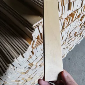 Langsung pabrik bilah tempat tidur kayu Birch melengkung