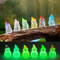 Nain de Pâques Lumineux Mignon pour Décoration de Jardinage DIY, Micro-Paysage, Petits Ornements, Accessoires de Pâques, Ensemble de Jouets DIY