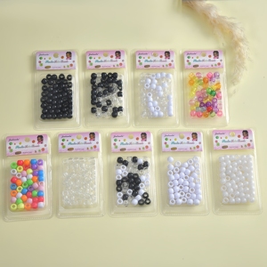 Cuentas para el Cabello Africanas de Moda, Cuentas de Plástico Coloridas con Orificio Grande, Accesorios para Rastas, para Mujeres y Niñas - Product Image 5
