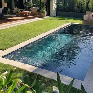 Piscina y Spa Prefabricada <span class=keywords><strong>de</strong></span> Fibra <span class=keywords><strong>de</strong></span> Vidrio para Todas las Estaciones, <span class=keywords><strong>de</strong></span> Bajo <span class=keywords><strong>Mantenimiento</strong></span>, para Exteriores, con Diseño Infinito - Product Image 2