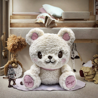 Ours en peluche blanc super doux en coton PP de 11-30 cm, personnalisé OEM/ODM, pour enfants, anti-stress, cadeau de Saint-Valentin