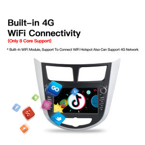 เครื่องบันทึกเทปวิทยุ2010 2016เครื่องเล่นมัลติมีเดียแอนดรอยด์12เครื่องเล่น GPS หน้าจออัตโนมัติสำหรับ Hyundai Solaris Accent - Product Image 3