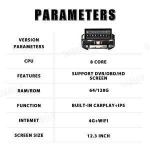 Autoradio 12,3 pouces pour TOYOTA LAND CRUISER LC300 2016-2020, Android 10, lecteur multimédia vidéo, stéréo, GPS, Carplay, unité principale - Product Image 6