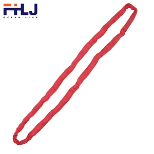 Sangle de levage ronde sans fin 100 % polyester orange, certifiée TUV CE GS EN1492-1, conforme ISO9001 - Product Image 3