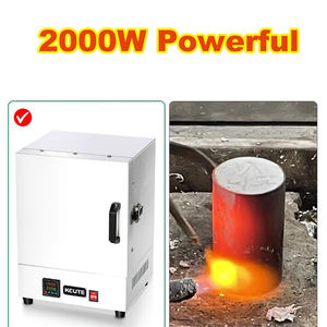 1150 ℃ incubateur four à cire perdue four à brûler combiné <span class=keywords><strong>bijoux</strong></span> fusion et coulée Machine métal matériel - Product Image 5