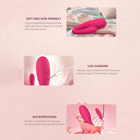Vibrateur intelligent Safiman à commande à distance pour orgasme longue distance pour femmes, jouet portable en forme de U texturé et incurvé pour point G, jouet sexuel pour adultes