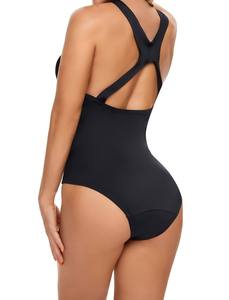 Traje de Baño Brasileño de Una Pieza para Mujer con Protección UV UPF30, 4 Capas, a Prueba de Fugas, Antibacterial, Sin Costuras, Talla 2XL - Product Image 5