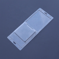 Boîte pliante jetable personnalisée en PET transparent avec cloche blister, pour bougies parfumées, avec séparateur, emballage durable pour aliments